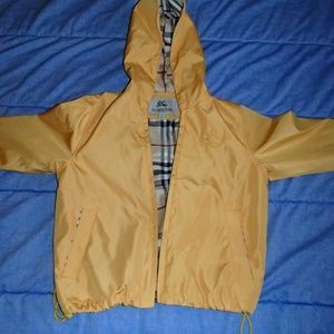 Burberry Kids Yellow Rain Jacket